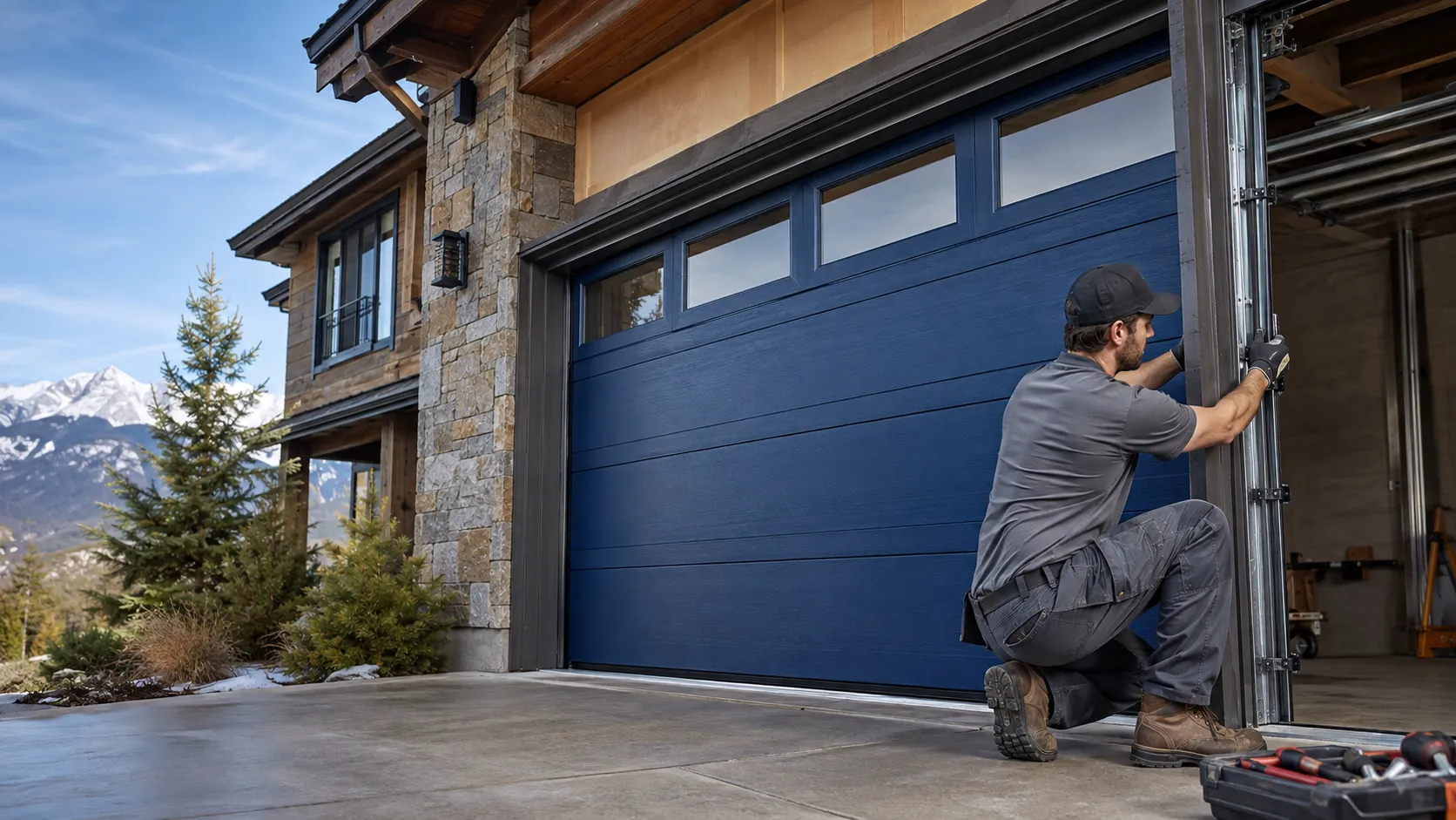 New Garage Door Installation for Mayer Homes