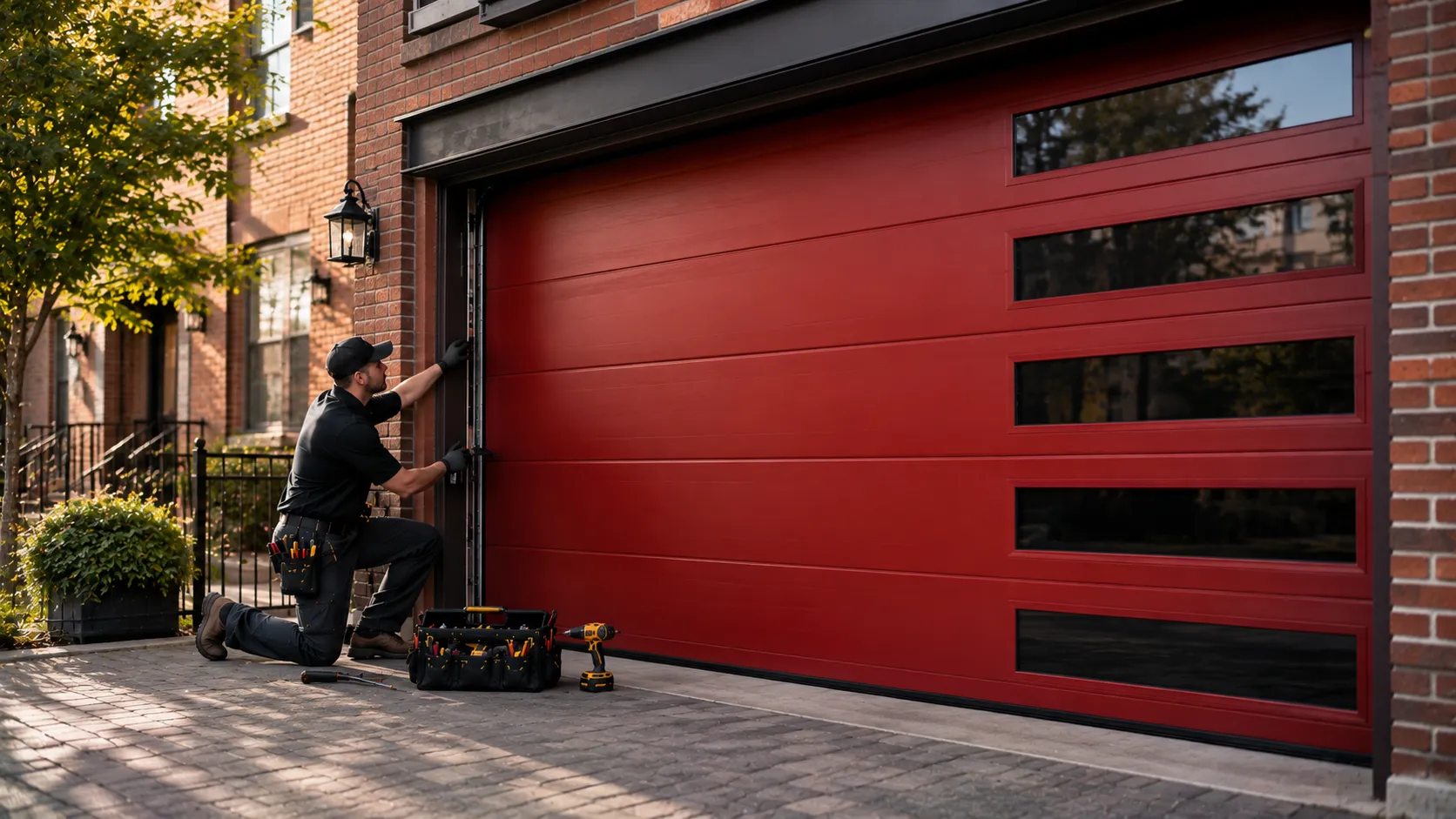 Off-Track Garage Door Repair for Mayer's Older Doors